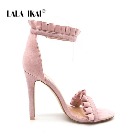 LALA IKAI Buckle Strap High Heels Sandals